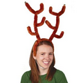 Deluxe Reindeer Antlers Headband w/ Bells